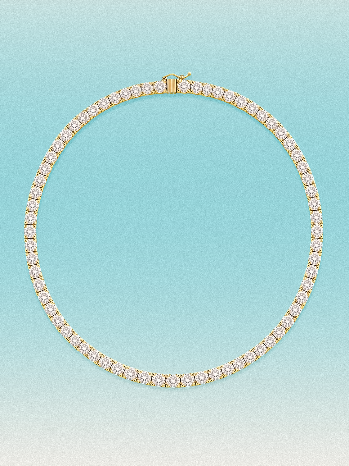 4mm Round 4-Prong Lab Grown Diamond Tennis Necklace