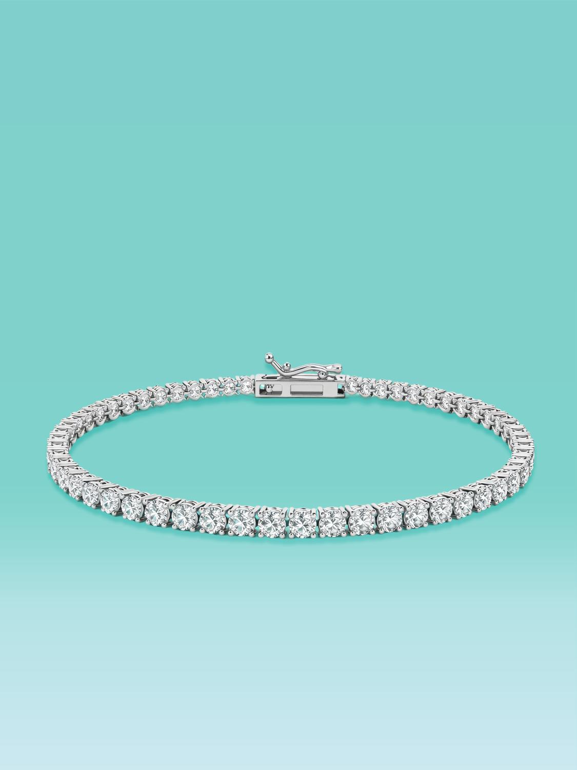 4 Prong Lab Diamond Tennis Bracelet 14K (7inch / 10ct total)