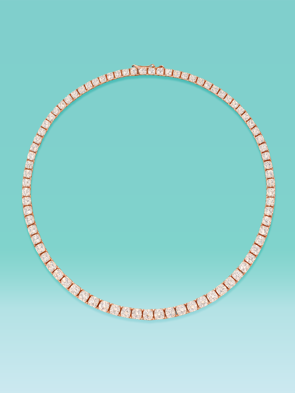 4 Prong Lab Diamond Tennis Necklace 14K (16inch / 4.5ct total)