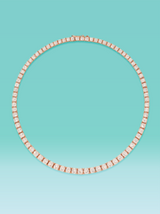 4 Prong Lab Diamond Tennis Necklace 14K (16inch / 19ct total)