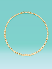 4 Prong Lab Diamond Tennis Necklace 14K (16inch / 8.5ct total)