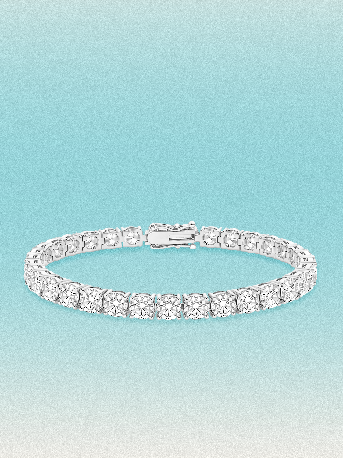 5.2mm Round 4-Prong Lab Grown Diamond Tennis Bracelet