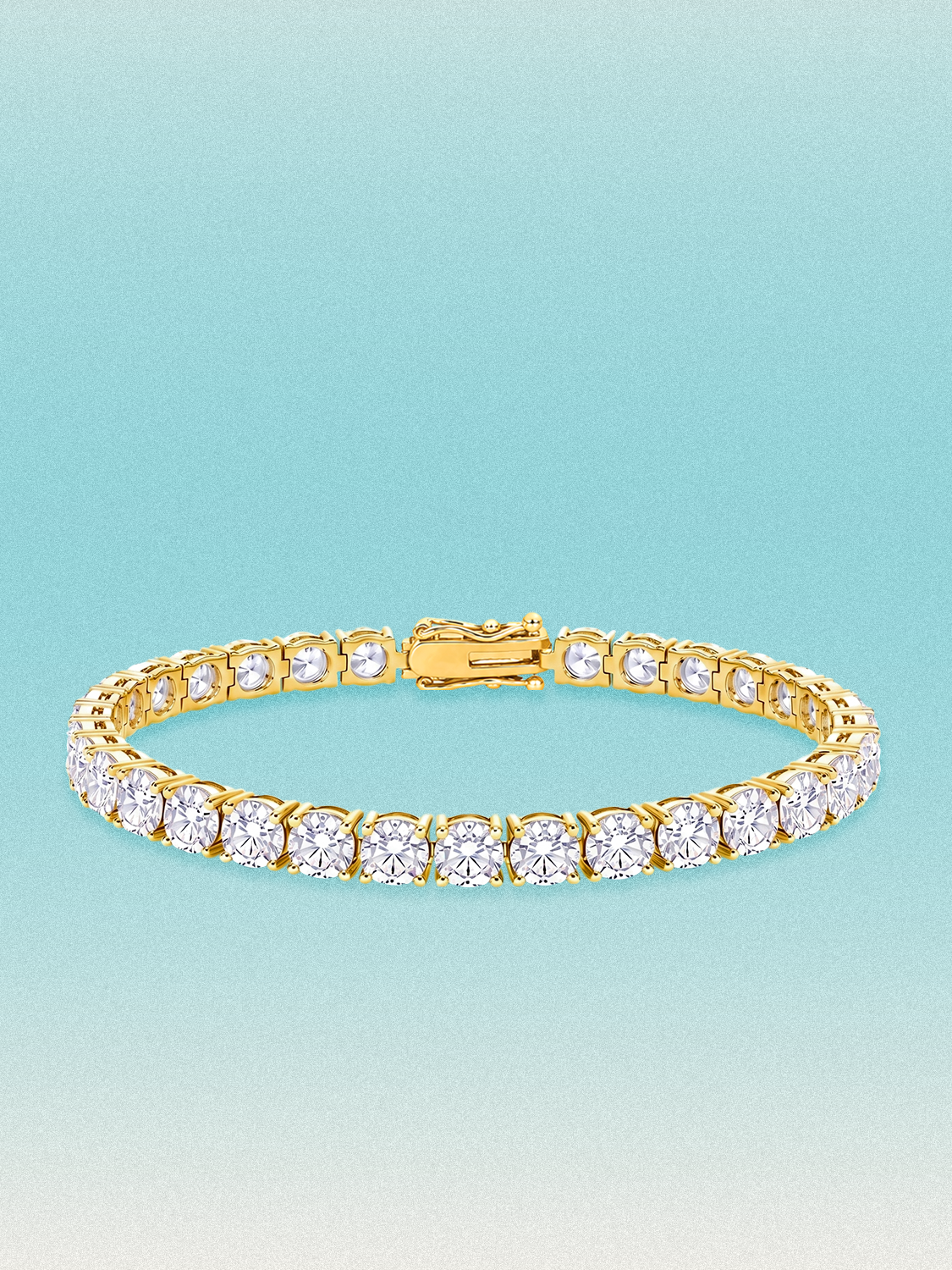 5.2mm Round 4-Prong Lab Grown Diamond Tennis Bracelet