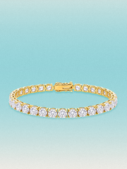 5.2mm Round 4-Prong Lab Grown Diamond Tennis Bracelet