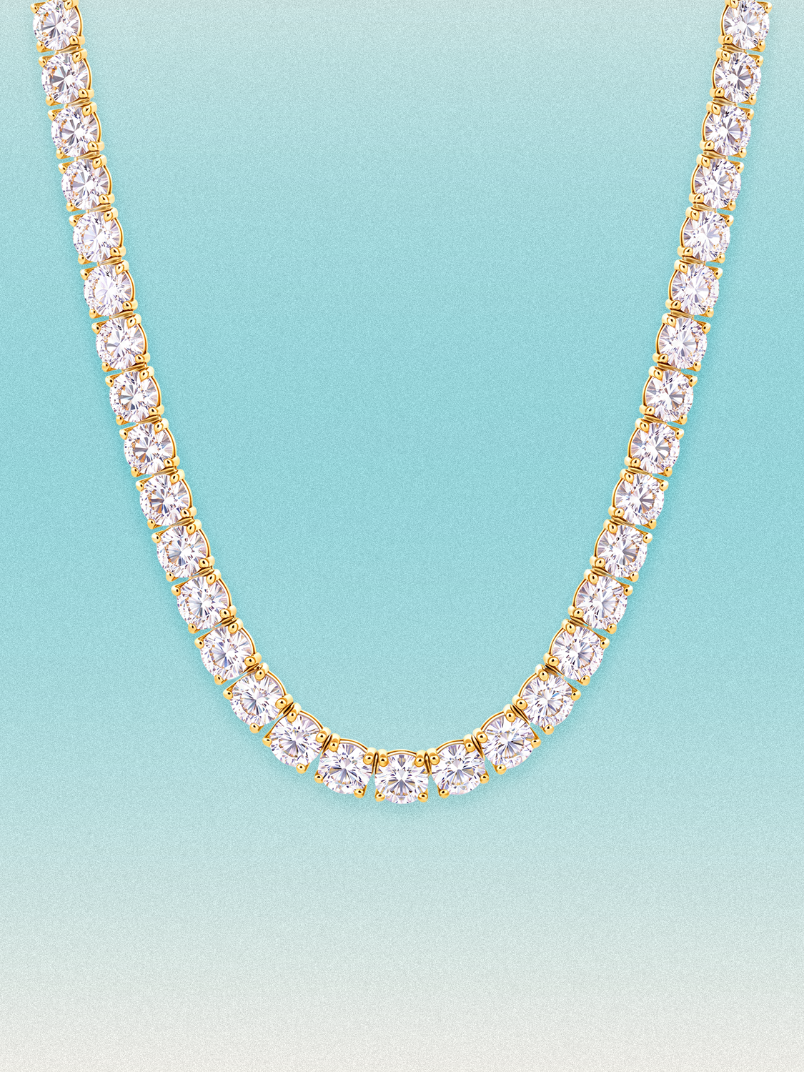 5.2mm (48.50 ctw) Round 4-Prong Lab Grown Diamond Tennis Necklace