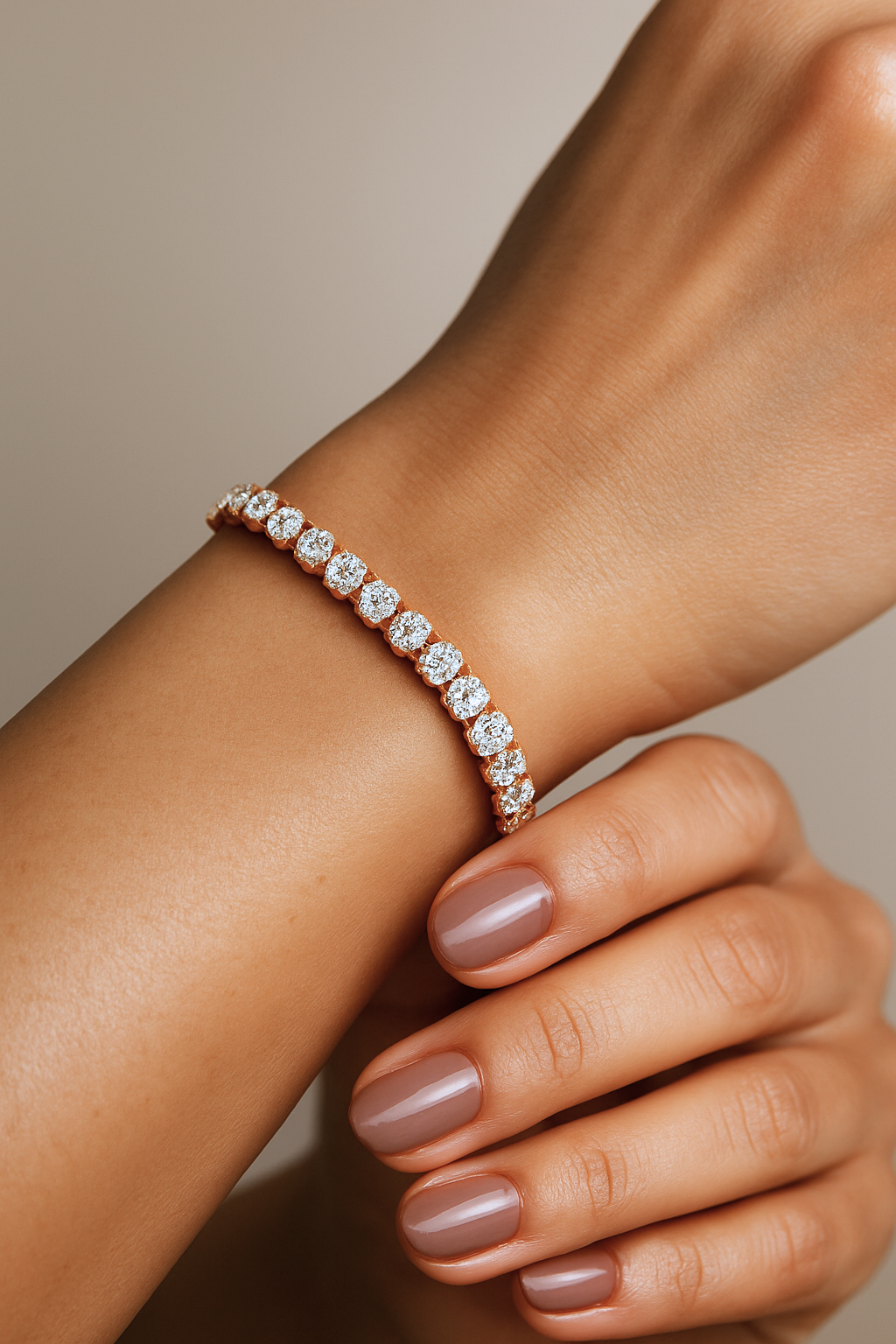4 Prong Tennis Bracelet 14K (7 inch) still
