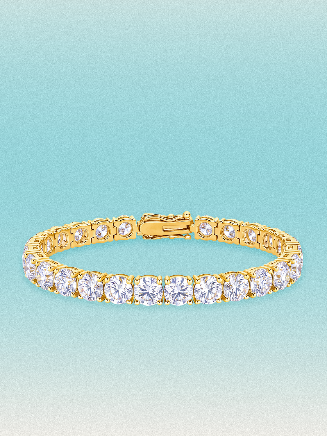 6.35mm (26.00 ctw) Round 4-Prong Lab Grown Diamond Tennis Bracelet