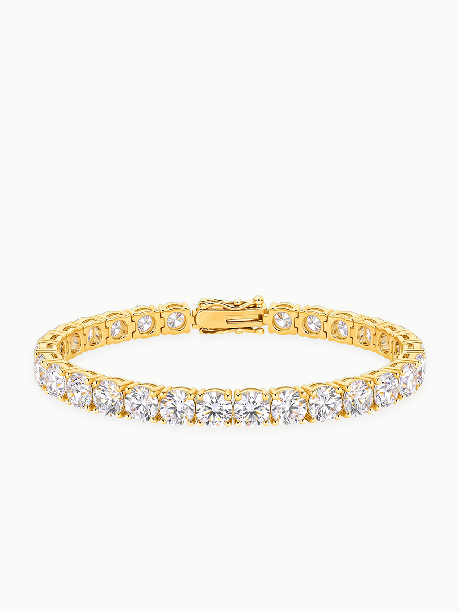 6mm (21.00 ctw) Round 4-Prong Lab Grown Diamond Tennis Bracelet