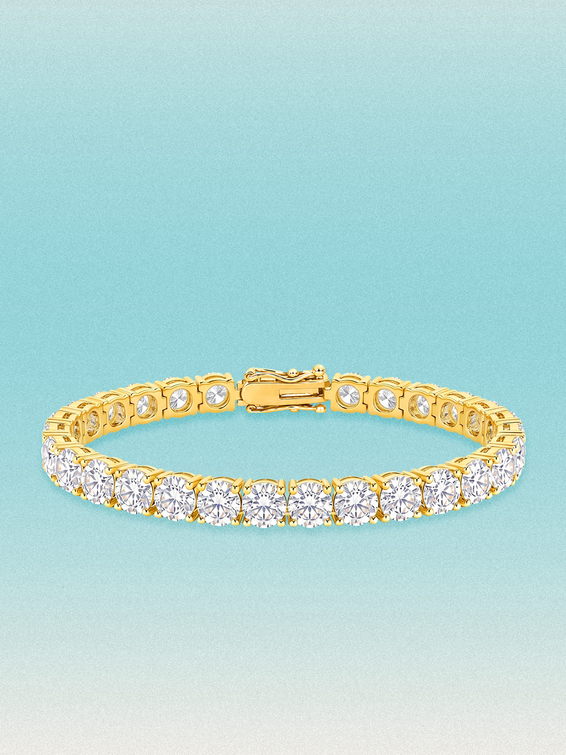 6mm Round 4-Prong Lab Grown Diamond Tennis Bracelet