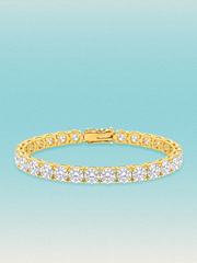 6mm Round 4-Prong Lab Grown Diamond Tennis Bracelet