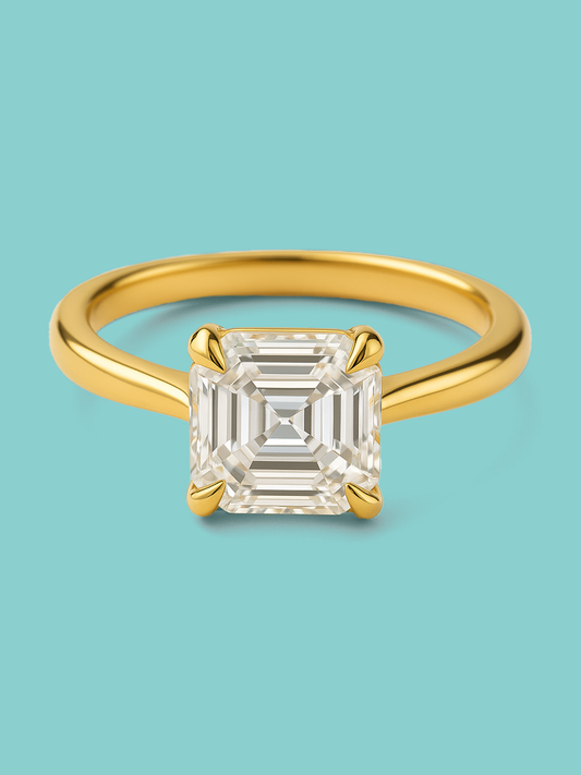 Asscher Engagement Ring