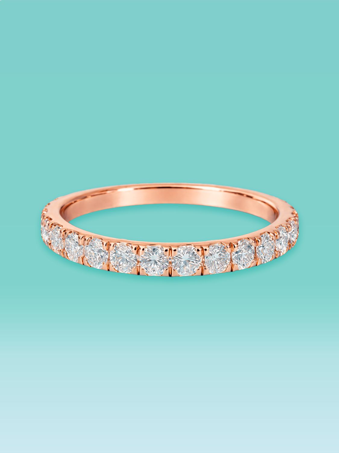 Classic Pavé Lab Diamond Anniversary Ring