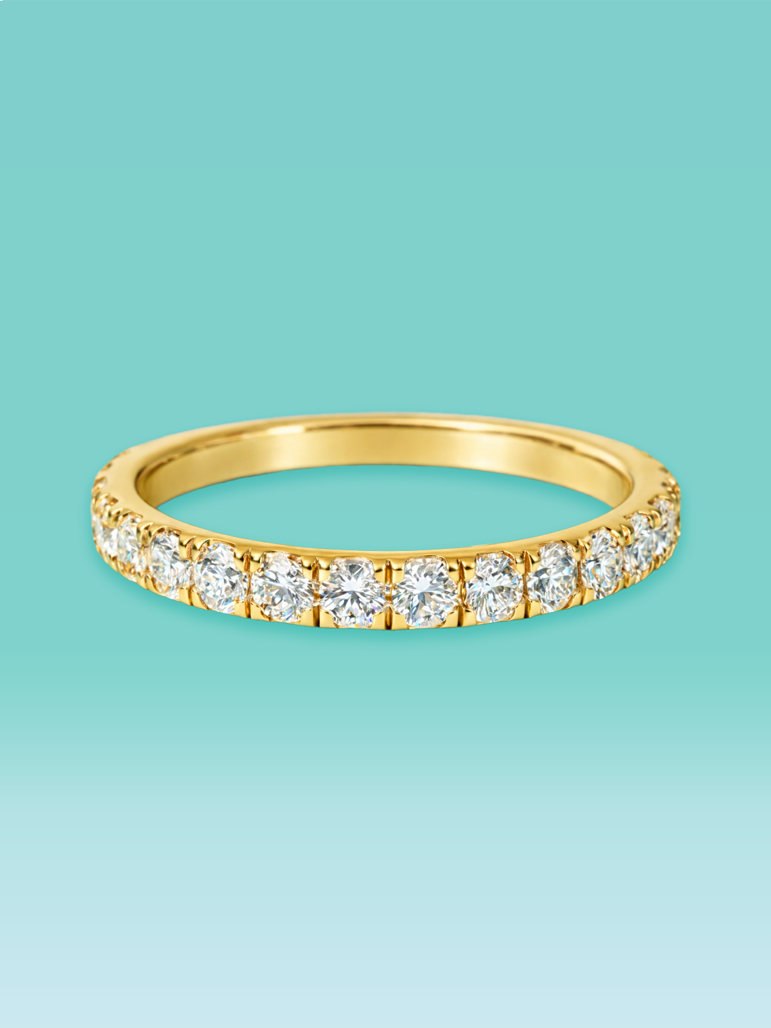 Classic Pavé Lab Diamond Anniversary Ring
