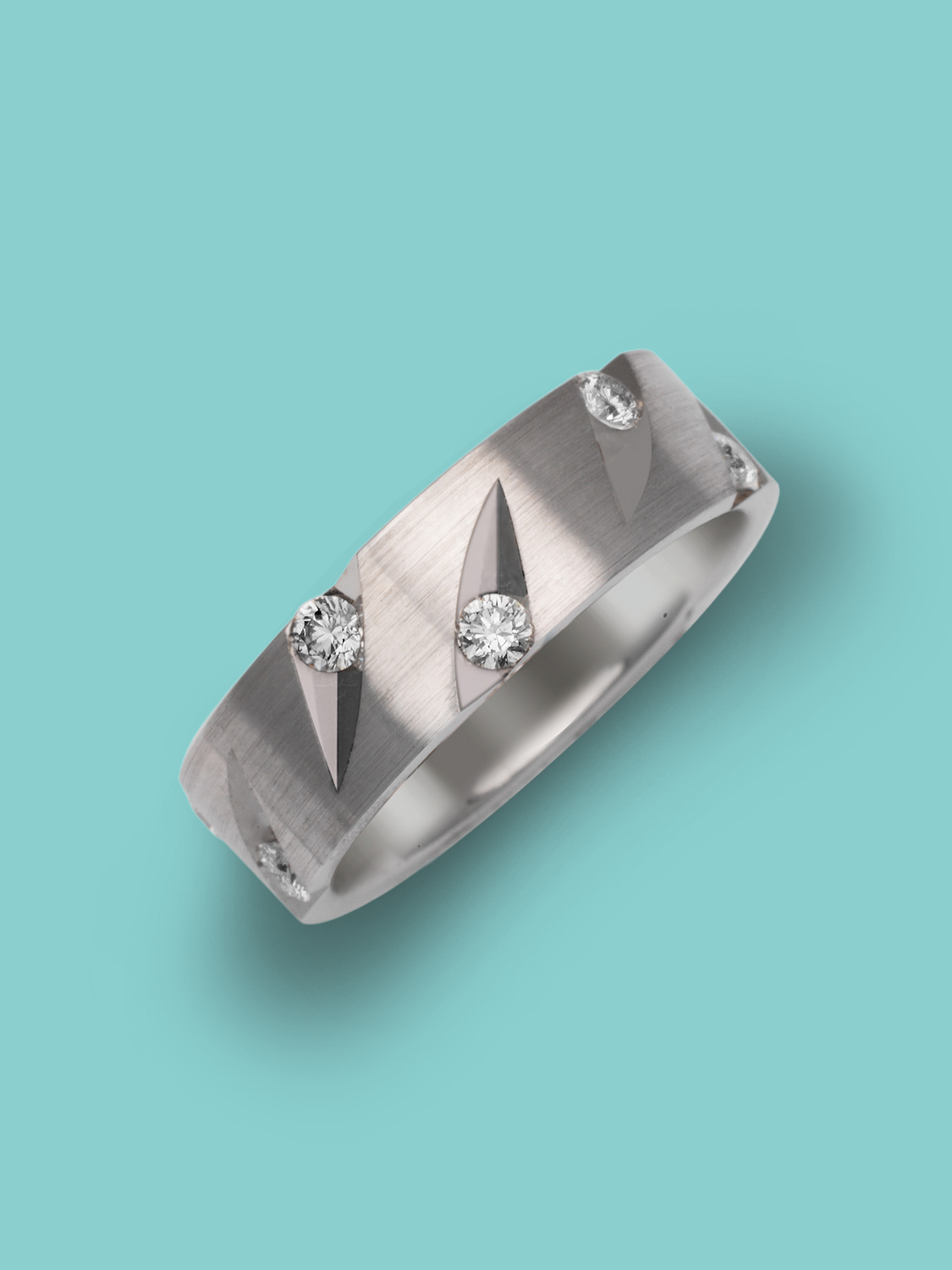 Diamond Station Geometric Flat Band