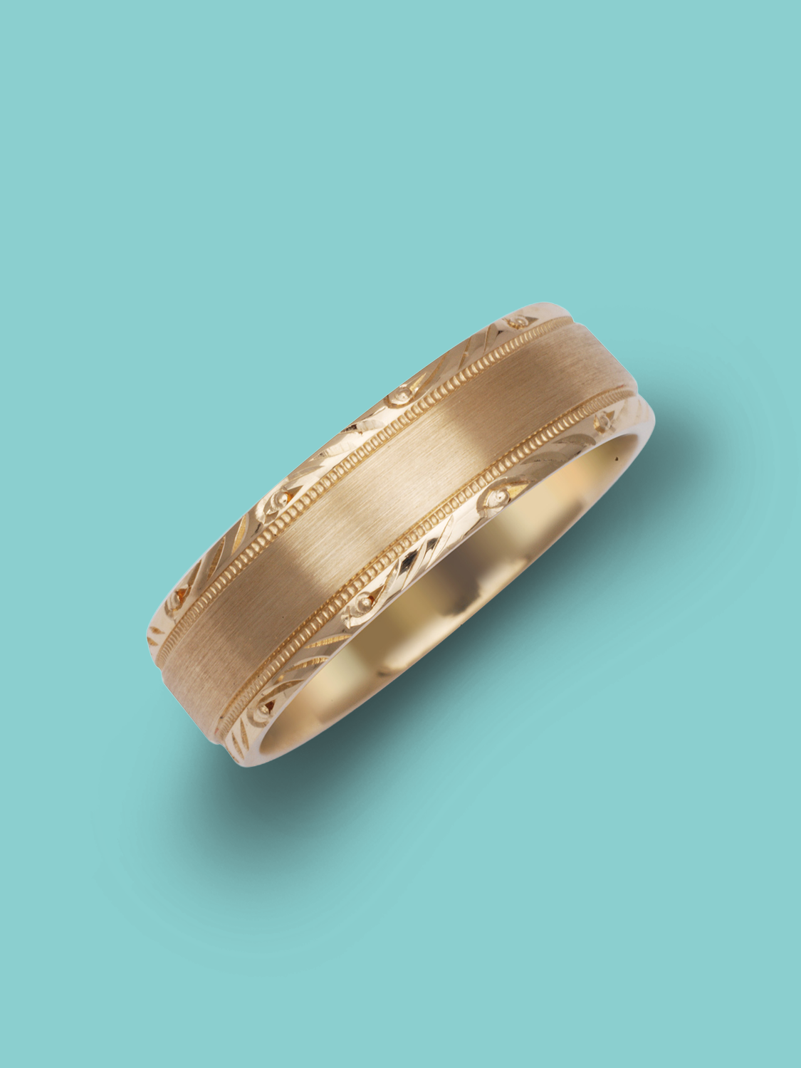 Double Abstract Edge Brushed Band