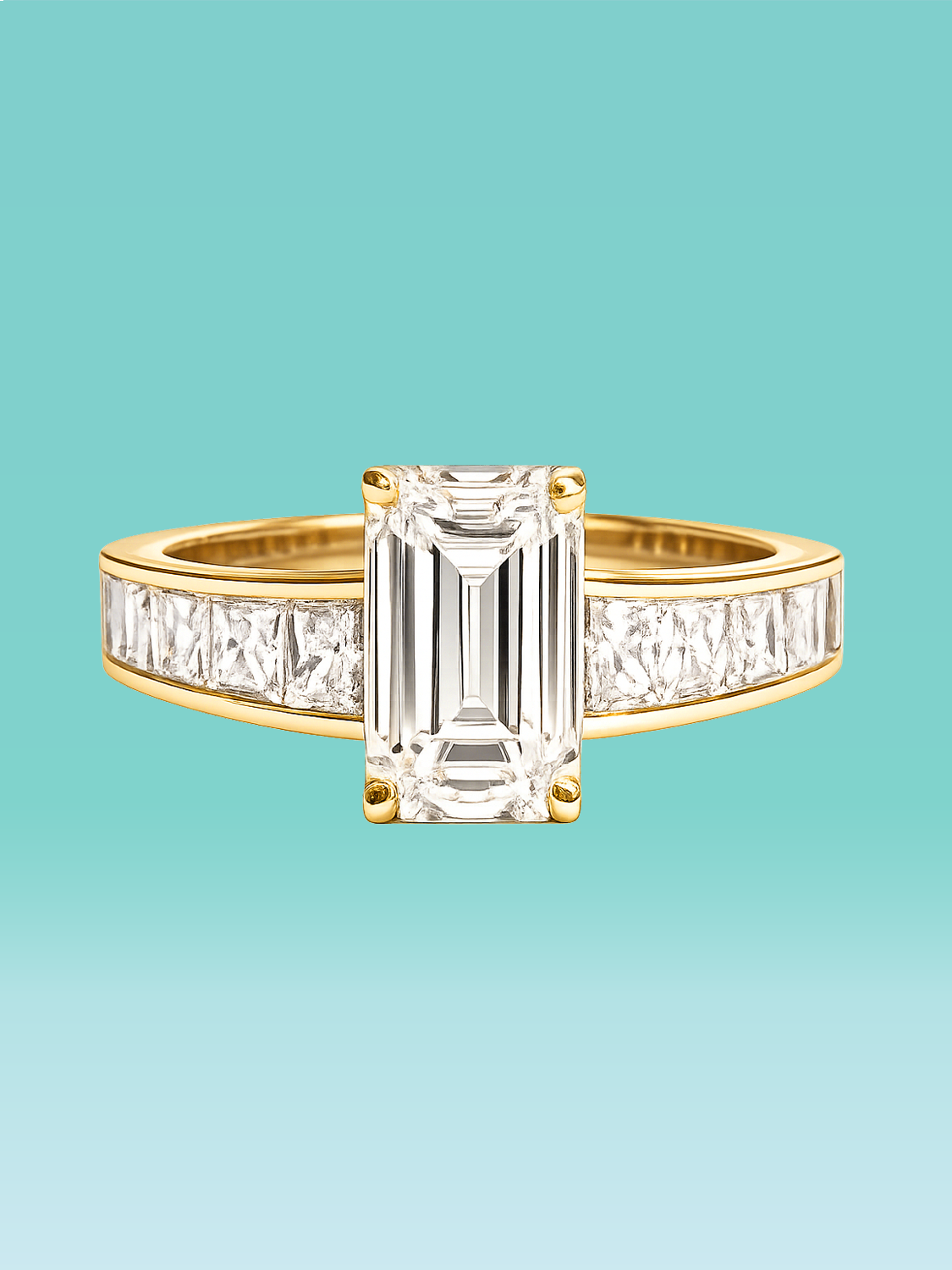 Bold Side Stone Ring