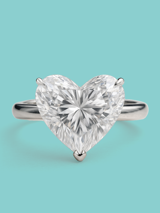 Daisy Heart Engagement Ring