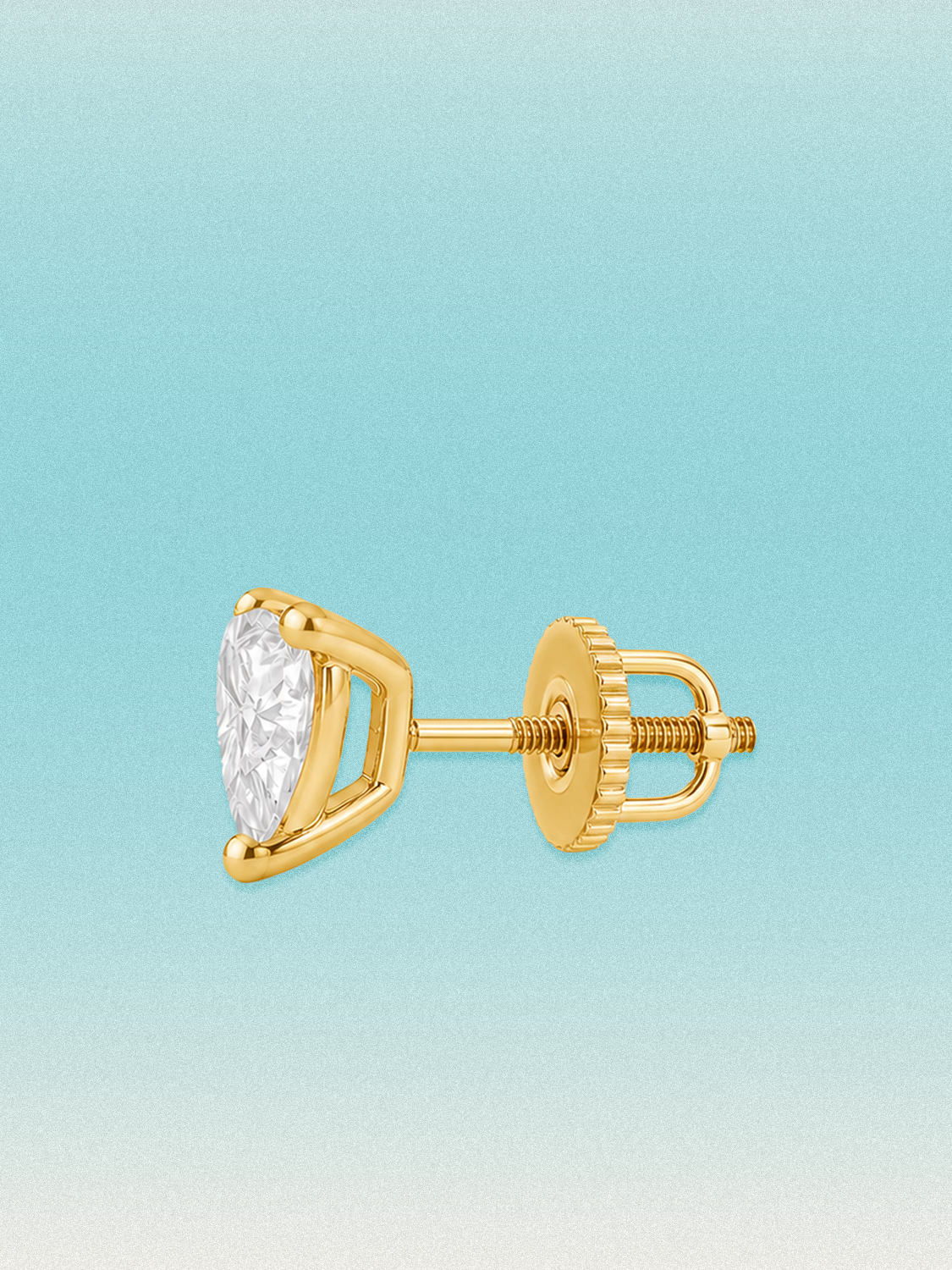 Heart Cut Lab Diamond Grown Diamond Stud Earrings