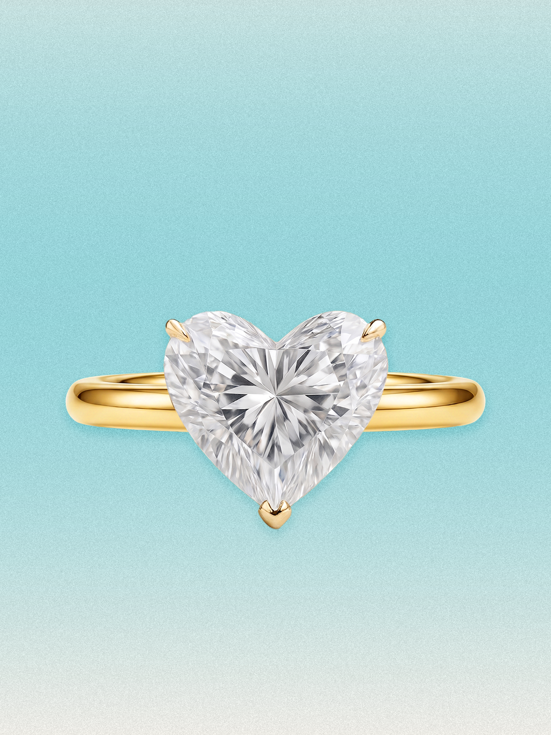Heart Cut Solitaire Lab Grown Diamond Engagement Ring