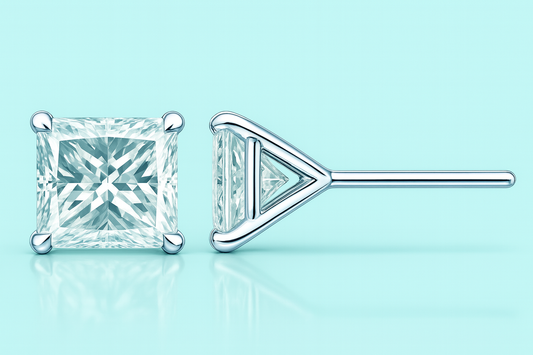 Pricness Stud Earrings: GIA