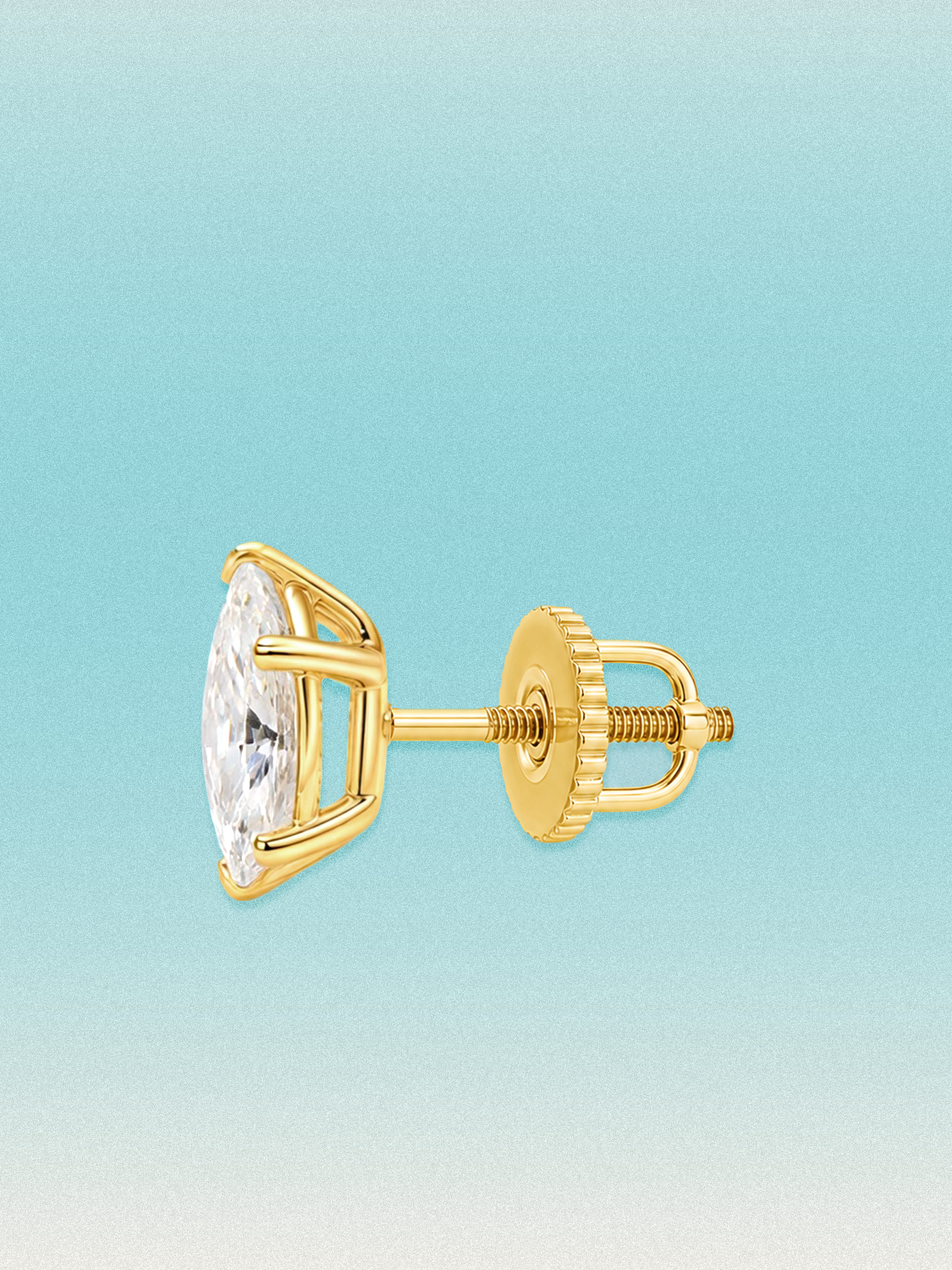 Marquise Cut Lab Diamond Grown Diamond Stud Earrings
