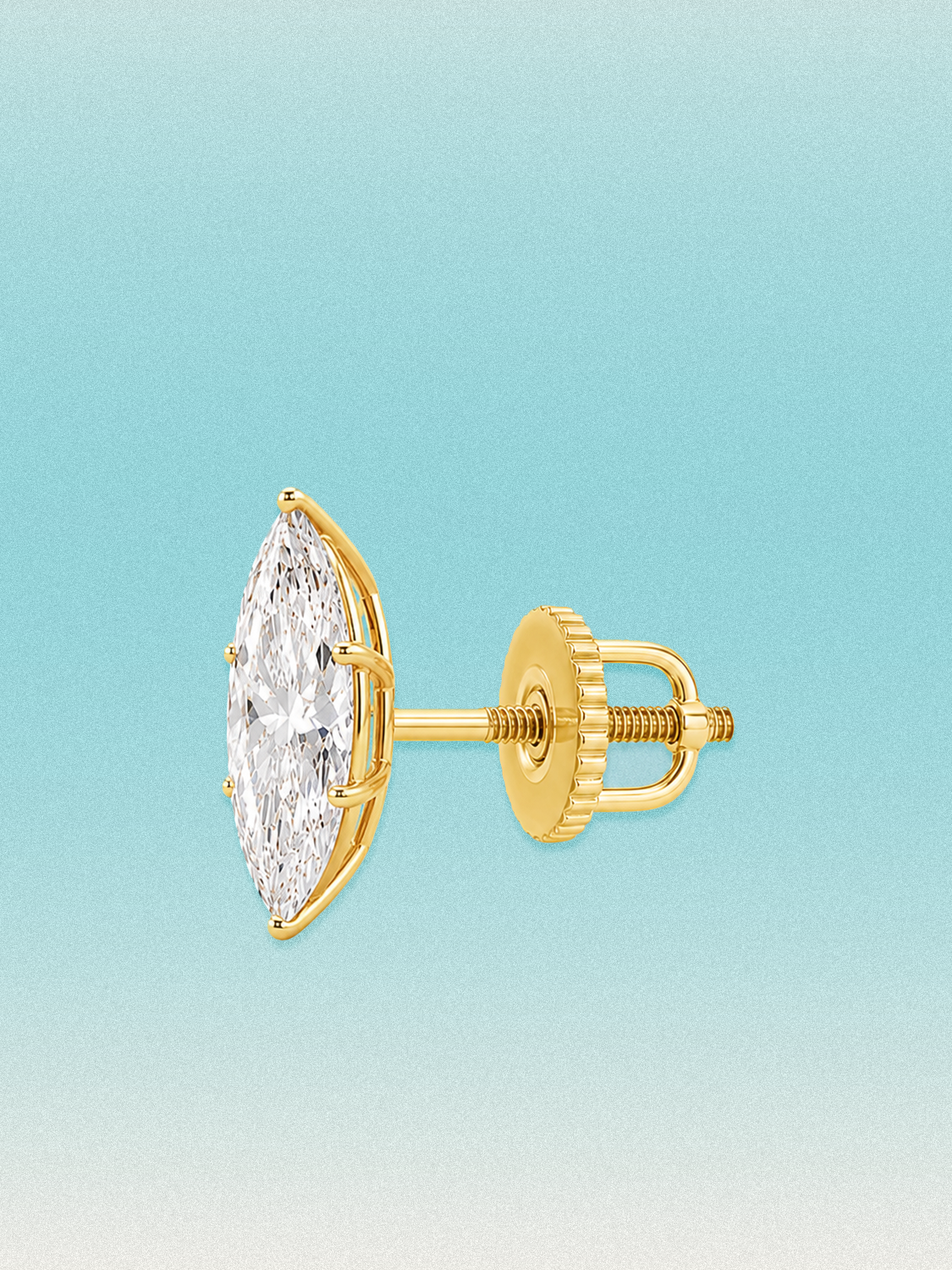 Bow Tie Lab Diamonds Marquise Cut Lab Grown Diamond Stud Earrings — lab-grown diamond earrings.