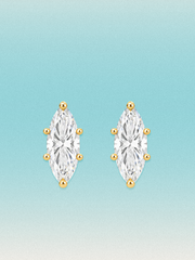 Marquise Cut Lab Diamond Grown Diamond Stud Earrings