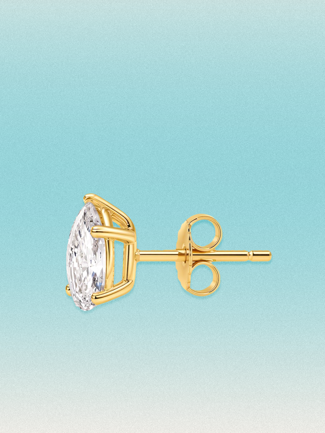 Pear Cut Lab Diamond Grown Diamond Stud Earrings
