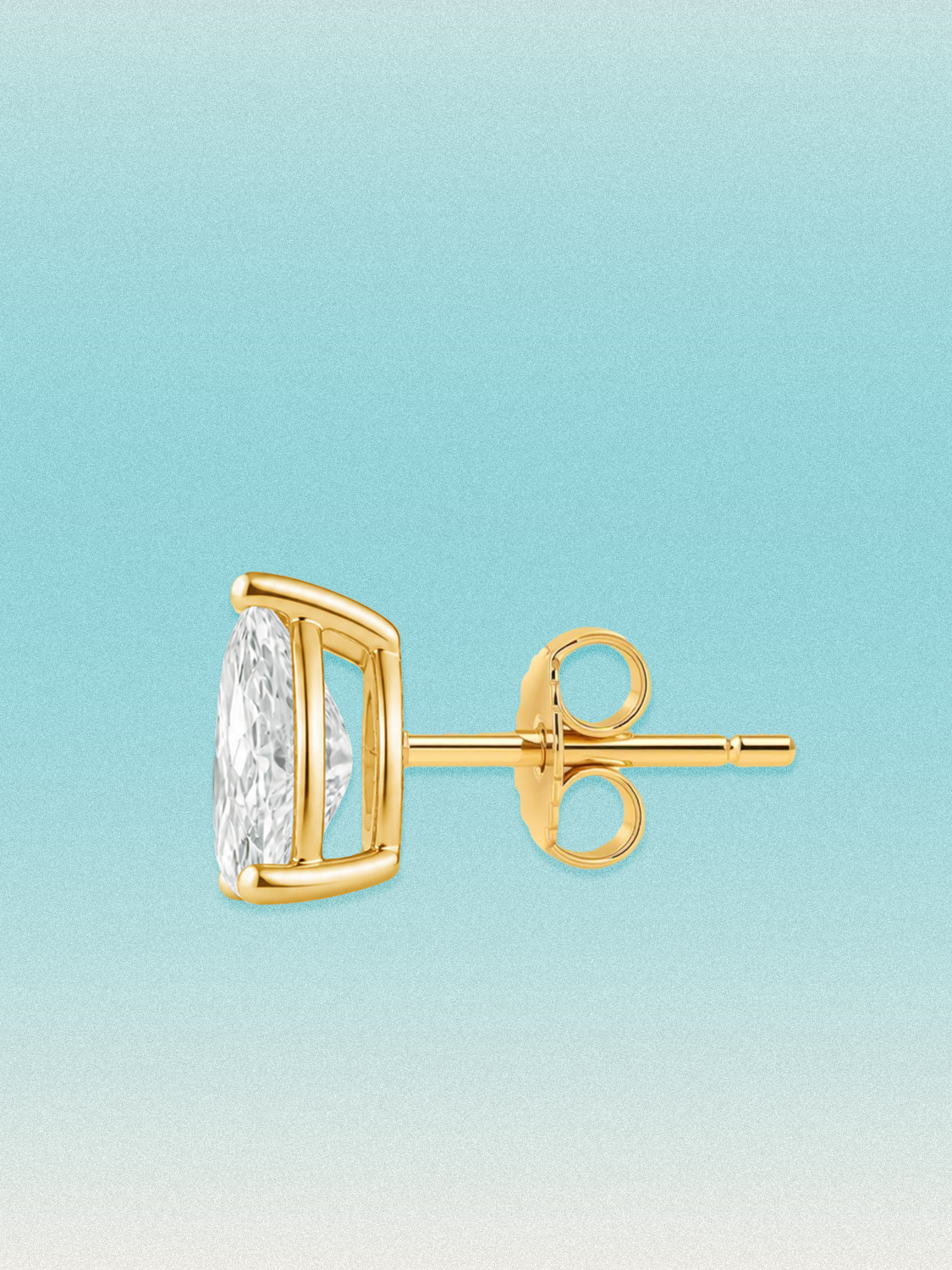 Pear Cut Lab Grown Diamond Stud Earrings