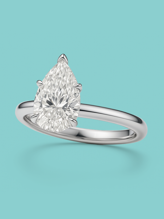 Pear Solitaire Engagement Ring