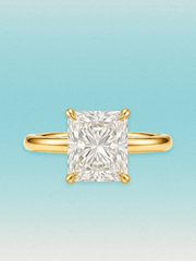 Radiant Cut Solitaire Lab Grown Diamond Engagement Ring