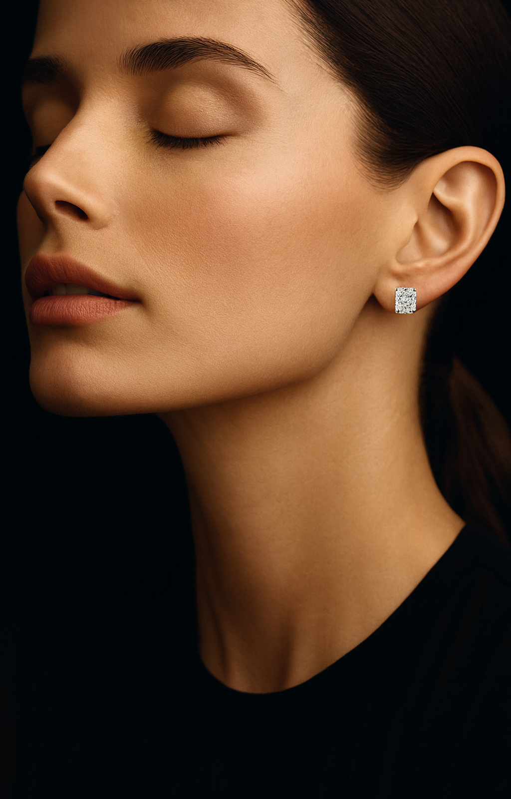 Radiant Cut Lab Diamond Stud Earrings
