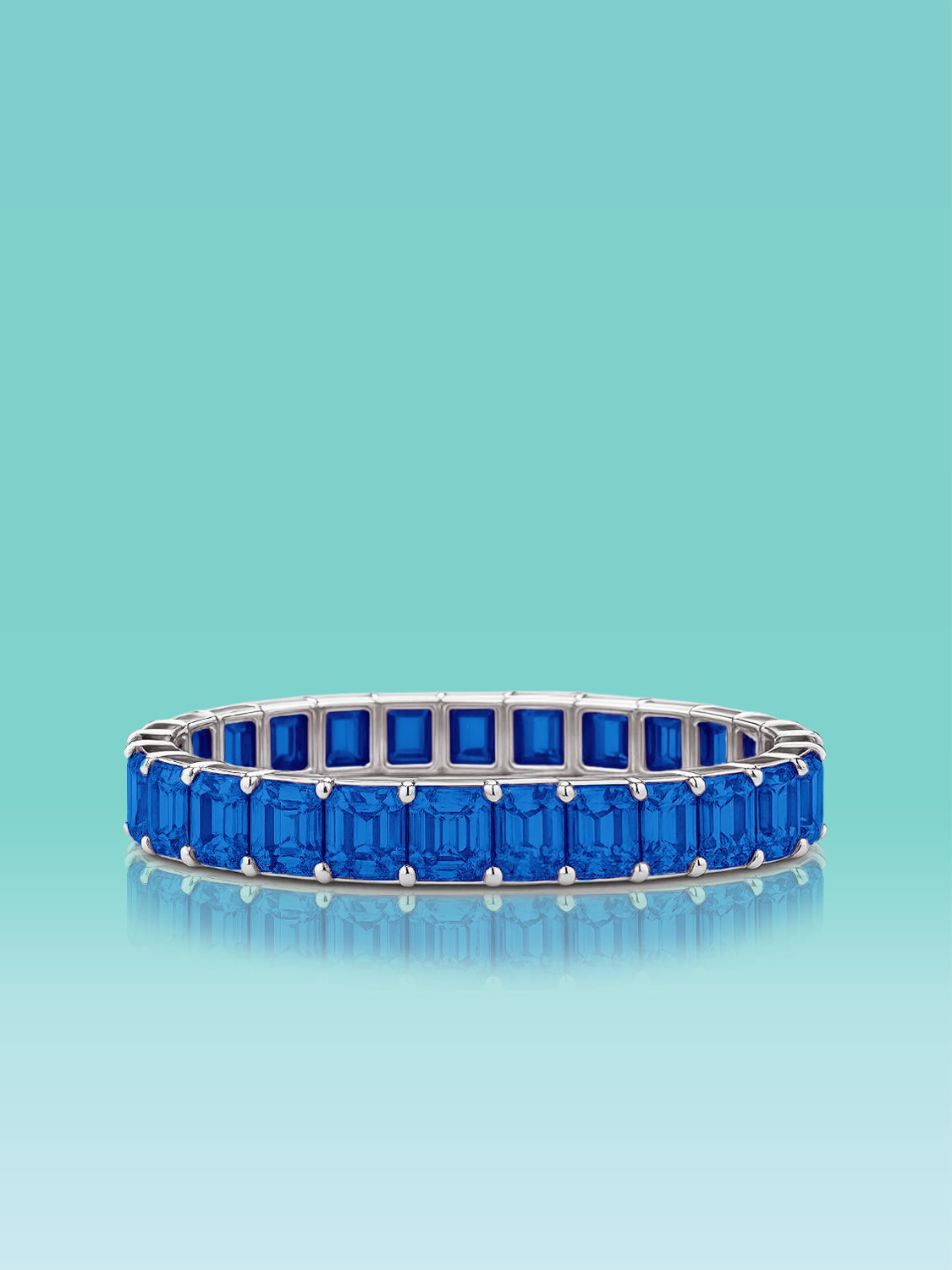 Rainbow Collection Blue Lab Diamond Bracelet