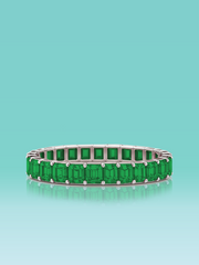 Rainbow Collection Lab Emerald Bracelet
