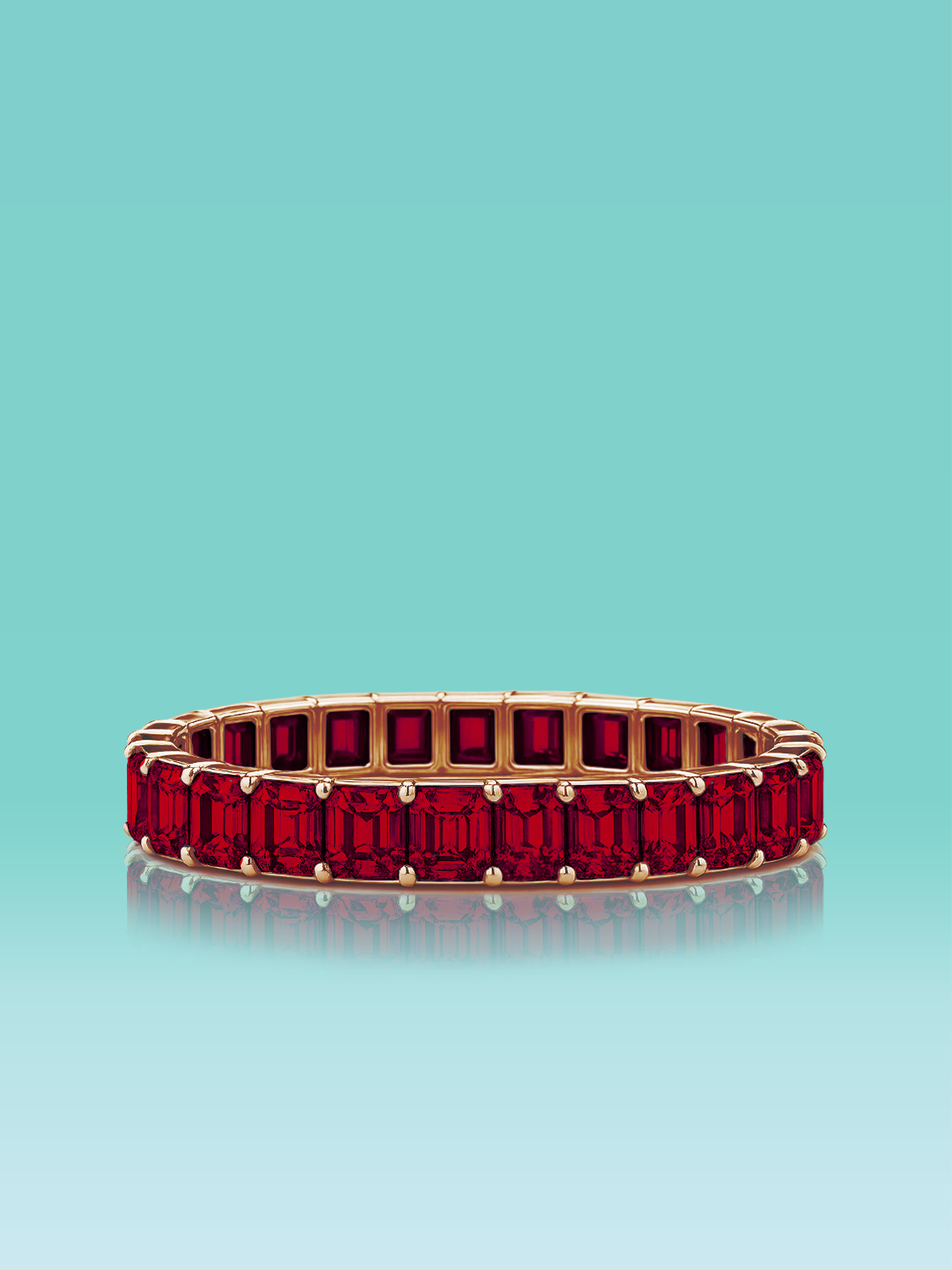 Rainbow Collection Lab Ruby Bracelet