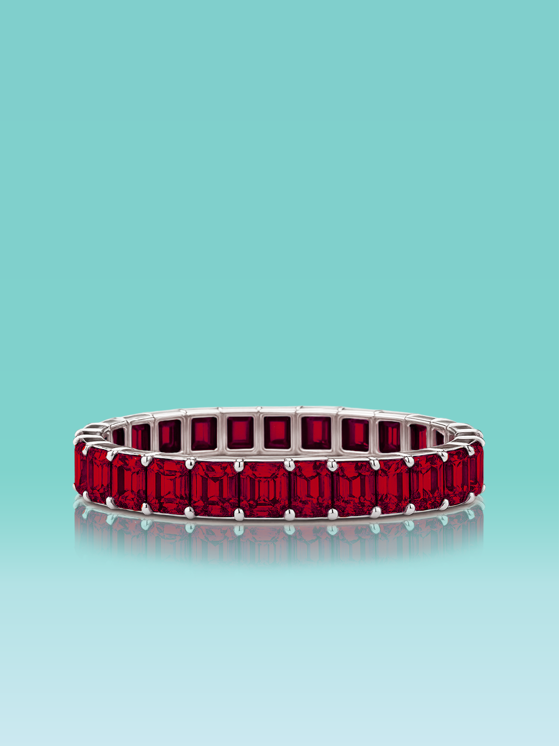 Rainbow Collection Lab Ruby Bracelet