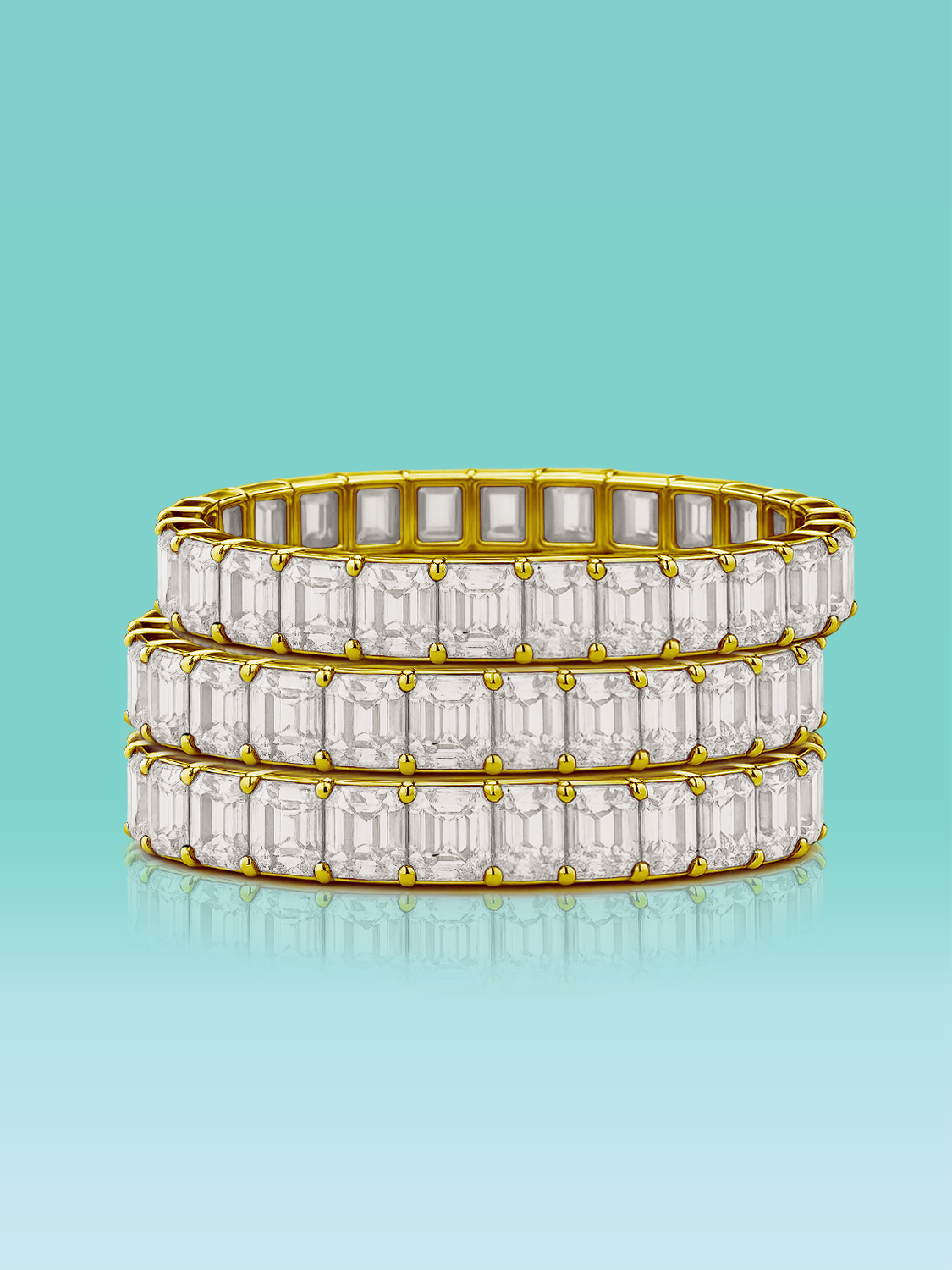 Rainbow Collection White Diamond Bracelet