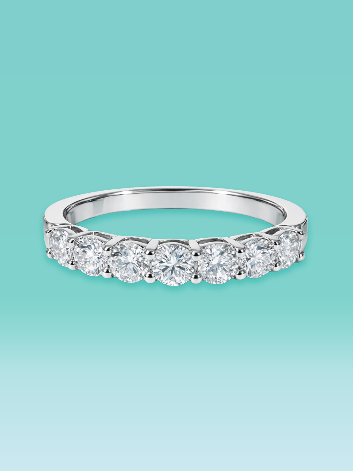 Half Eternity Lab Diamond Ring