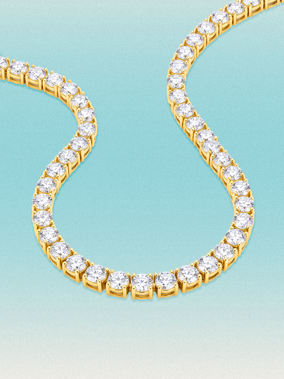 5.8mm (58.00-63.50 ctw) Round 4-Prong Lab Grown Diamond Tennis Necklace