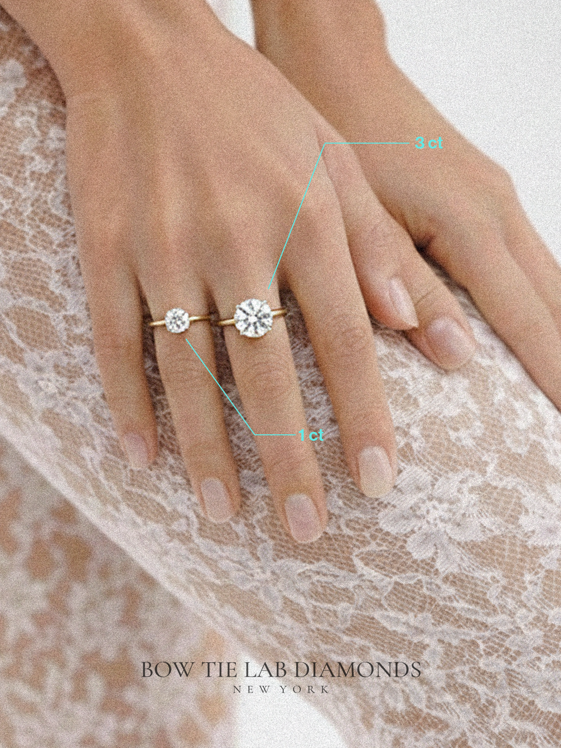 Round Cut 4-Prong Solitaire Lab Grown Diamond Engagement Ring