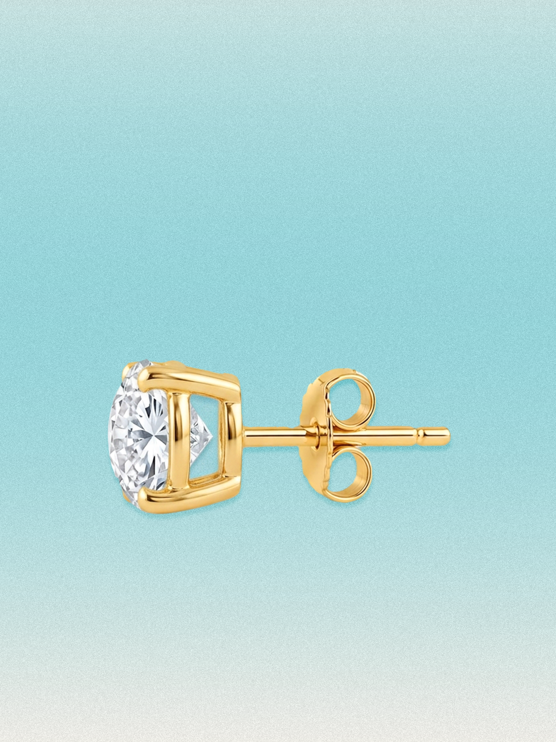 Round Cut 4-Prong Lab Diamond Grown Diamond Stud Earrings