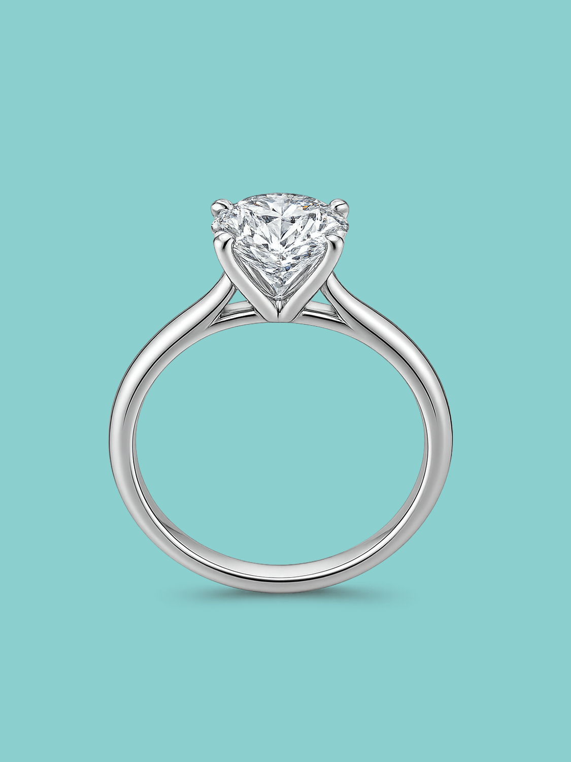 Round 4 prong Engagement Ring