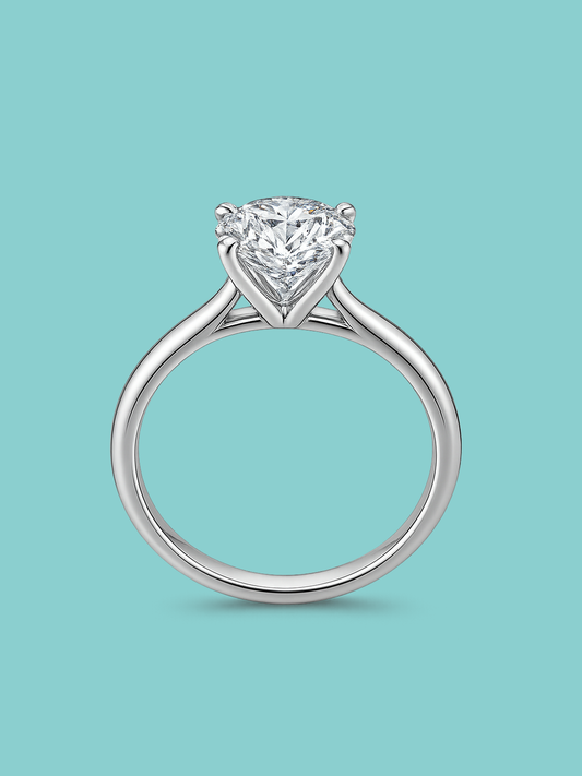 Round 4 prong Engagement Ring