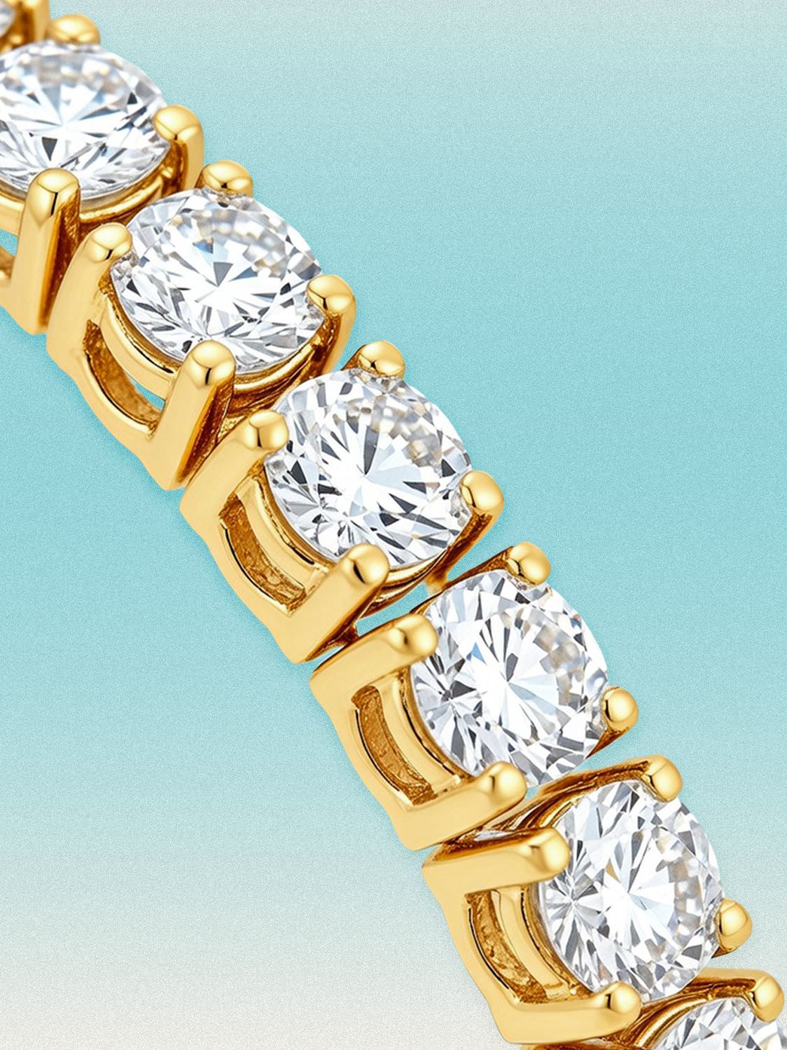 5.2mm Round 4-Prong Lab Grown Diamond Tennis Bracelet