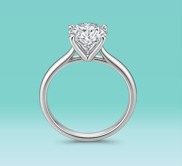 Round 4 prong Engagement Ring
