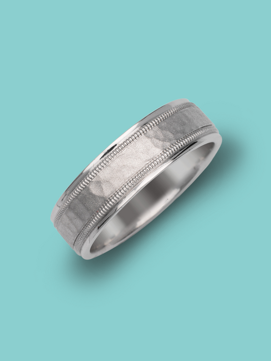 Stone Textured Milgrain Border Band