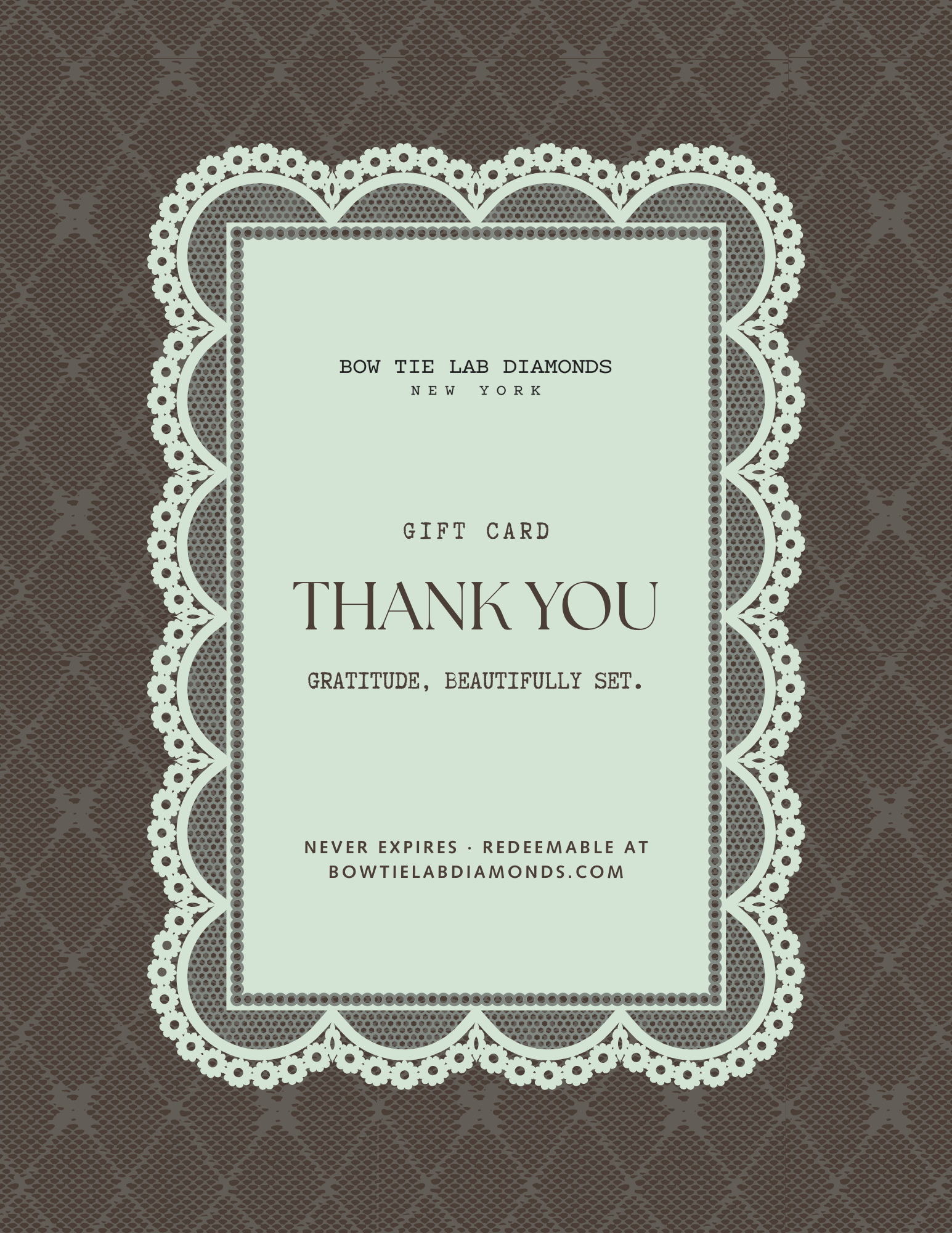 Thank You Gift Card