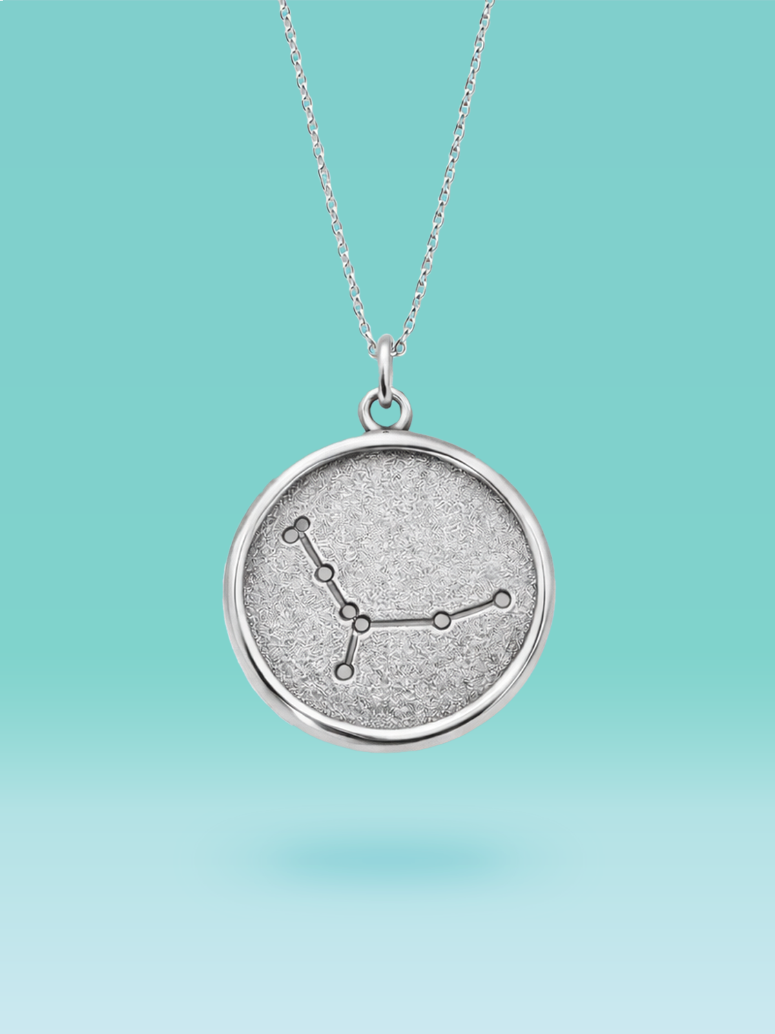 Zodiac Cancer Constellation Coin Pendant Necklace