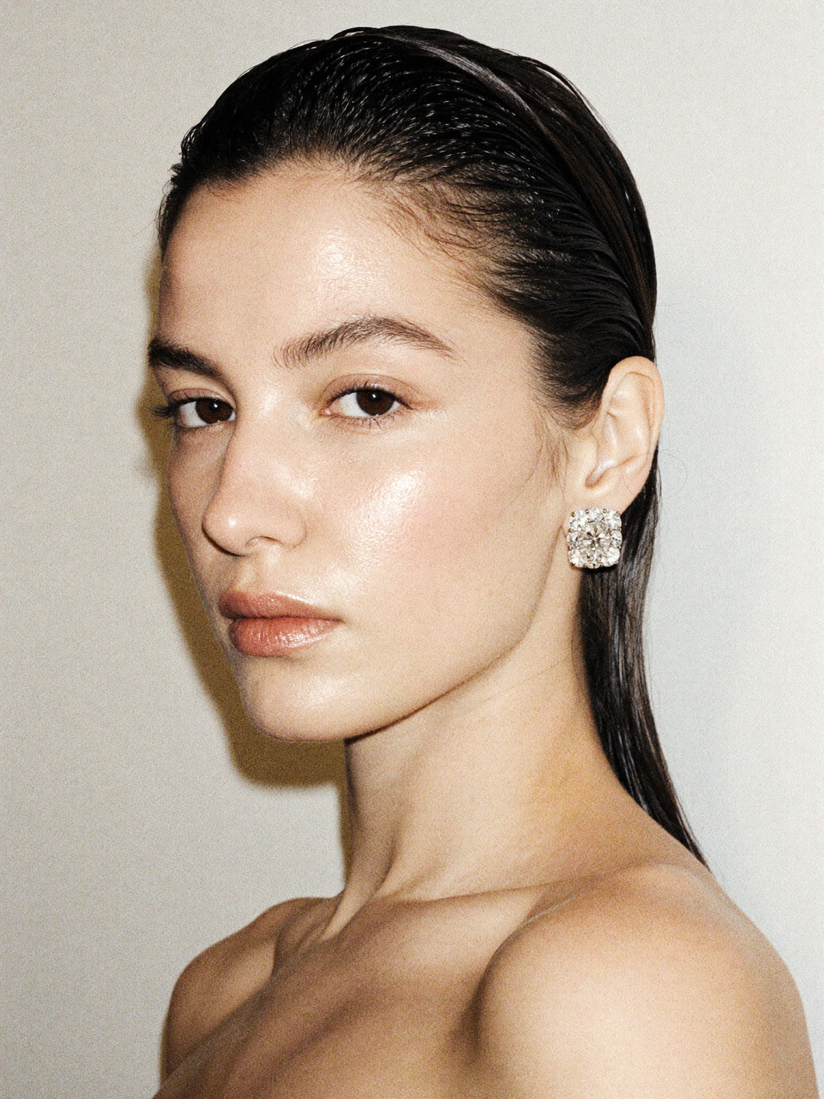 10 ct Square cluster studs