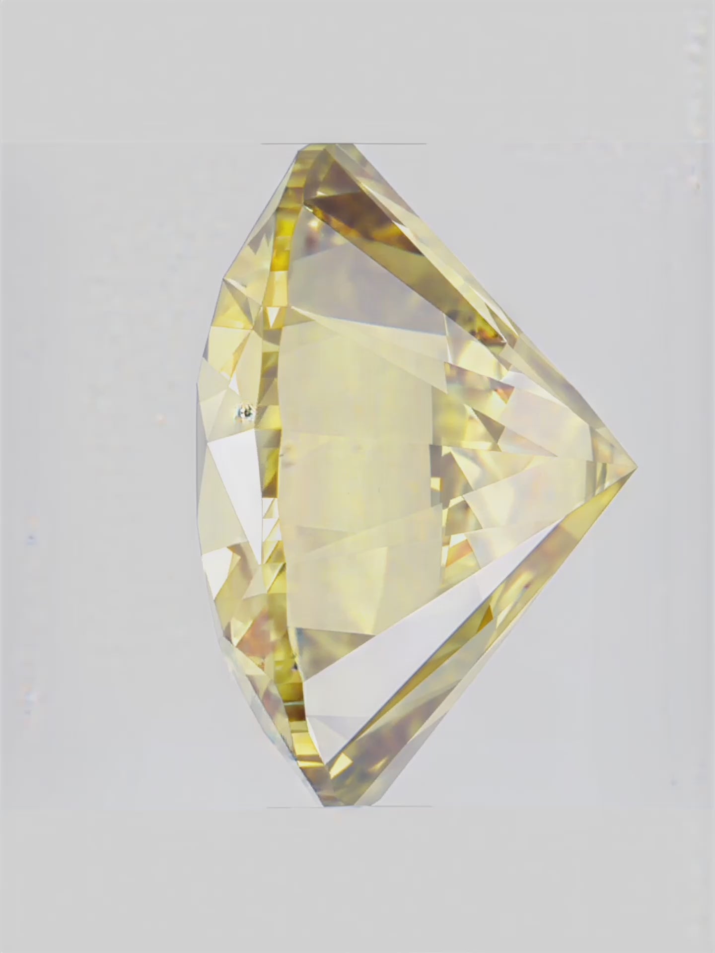 Load video: Fancy Yellow Round Cut 4-Prong Solitaire Lab Grown Diamond Engagement Ring